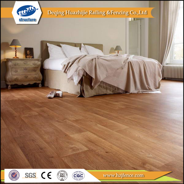 Plastic wooden indoor decking